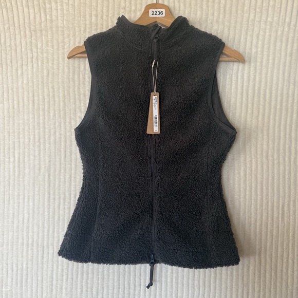 SKIMS Teddy Zip Up Vest In Storm Size Medium NWT $98 - Picture 1 of 15